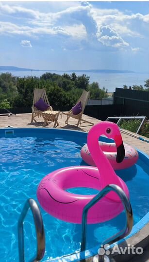 Надувной круг фламинго