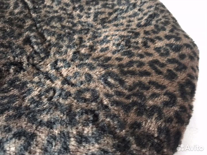Crazy Horse винтажный меховой берет леопард