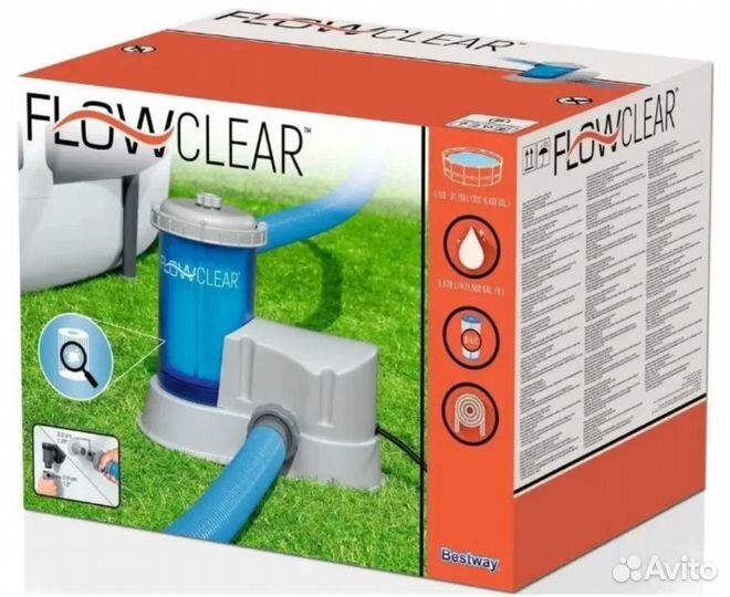 Фильтрующий насос Flowclear для каркасного бассейн