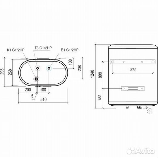 Водонагреватель thermex IF 100 V pro