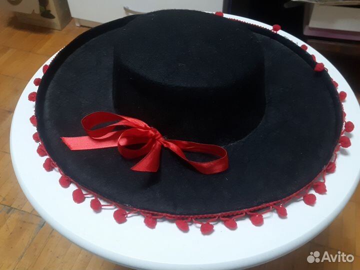 Шляпа фетровая женская б/у