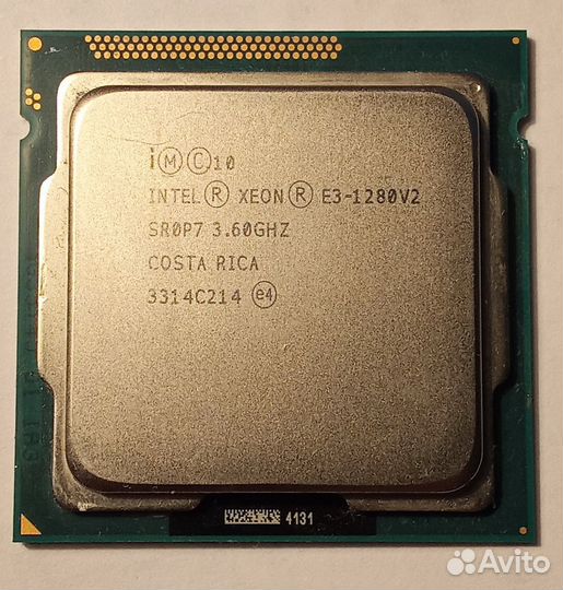 Процессор intel xeon e3-1280v2