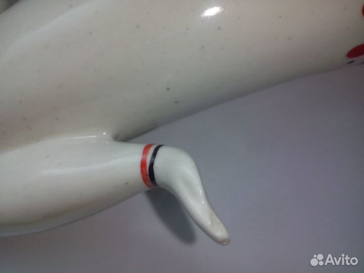 Статуэтка Гжель Девушка с цветком под реставрацию