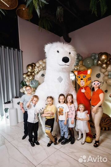 Белый мишка, аниматор