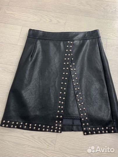 Кожаная юбка