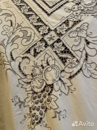 Старинная скатерть Мадейра хлопок Испания