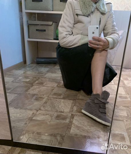 Замшевая куртка mango