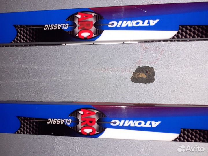 Лыжи atomic + палки+ ботинки