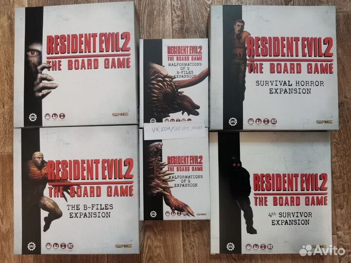 Resident Evil 2: The Board Game + все допы