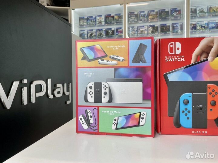 Игровая консоль Nintendo Switch Oled Белый/Красный