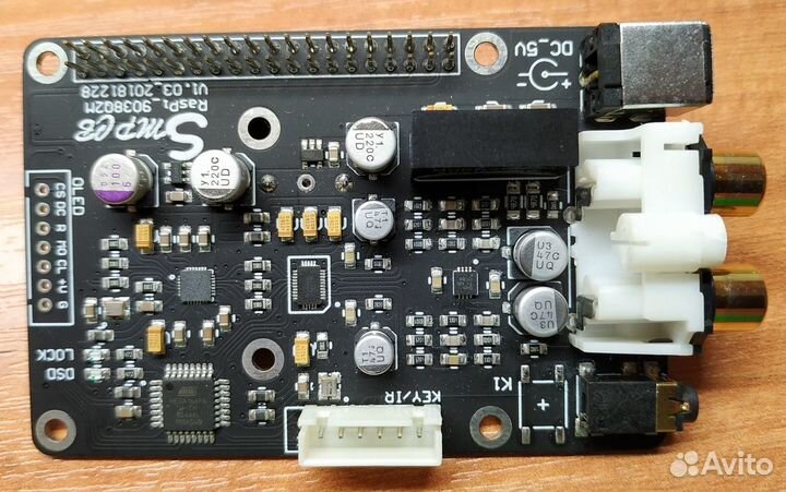 Raspberry Pi DAC шляпа (Плата цап для Малины)