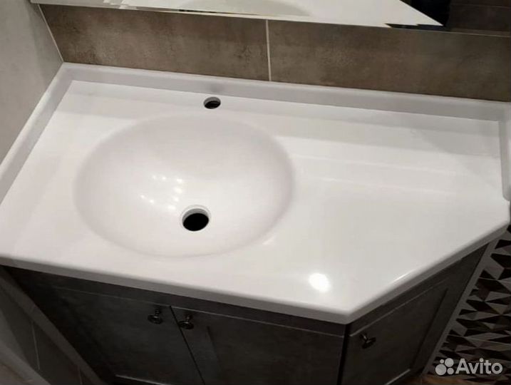 Столешница для ванной и кухни из искуственного кам