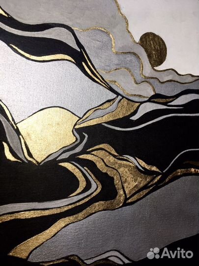 Интерьерная картина холст заказ пейзаж абстракция