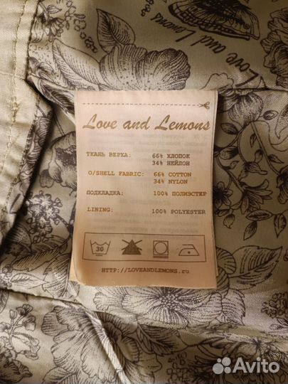 Плащ Love and lemons (размер 44)