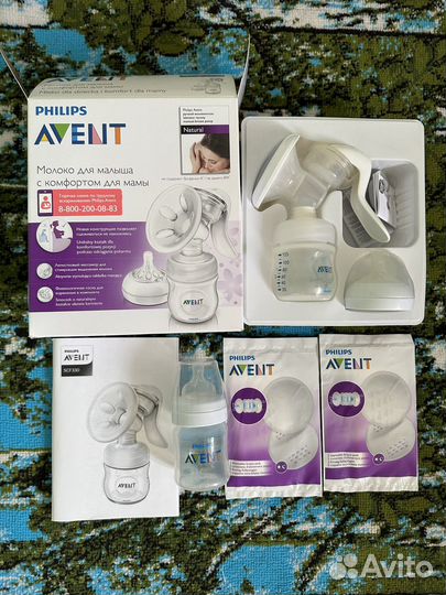 Молокоотсос ручной philips avent scf330