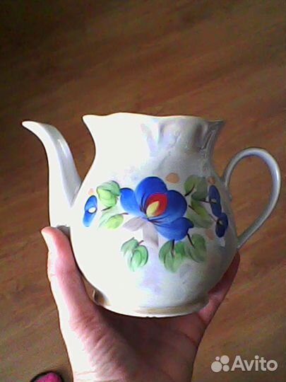 Чашки Лфз ручная роспись, Чайник