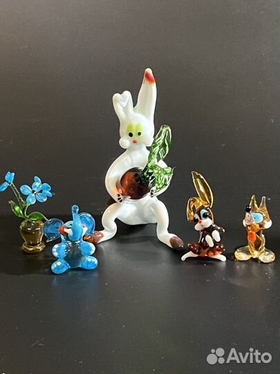 Стеклянные и фарфоровые фигурки