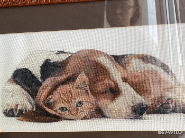 Картина вышитая крестом ручная работа