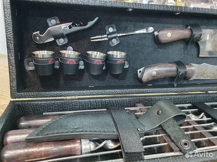 Шашлычный набор Кизляр 10 чёрный