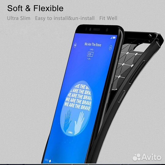 Стильный Чехол-Накладка для Huawei Honor 7c Black