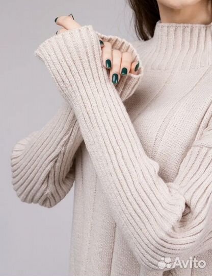 Теплый вязаный костюм