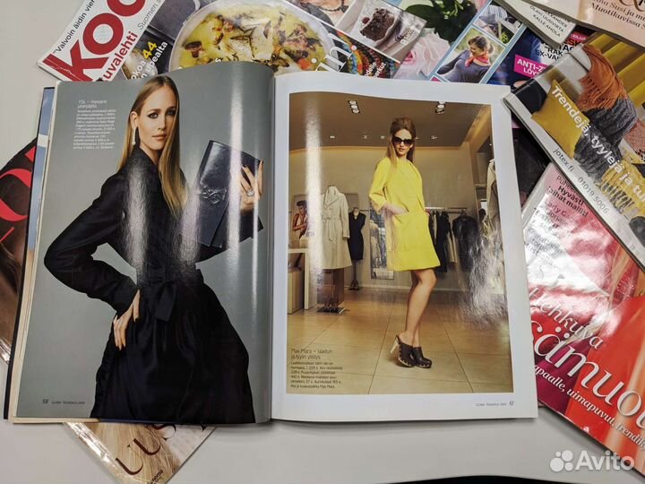 54шт. Журналы Vogue, Elle, Ева (мода/дизайн)