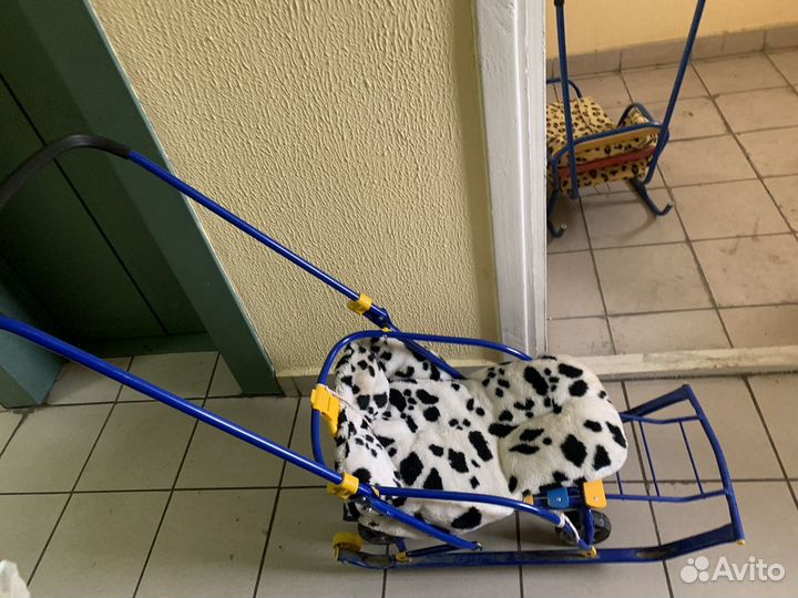 Детские санки с колесами