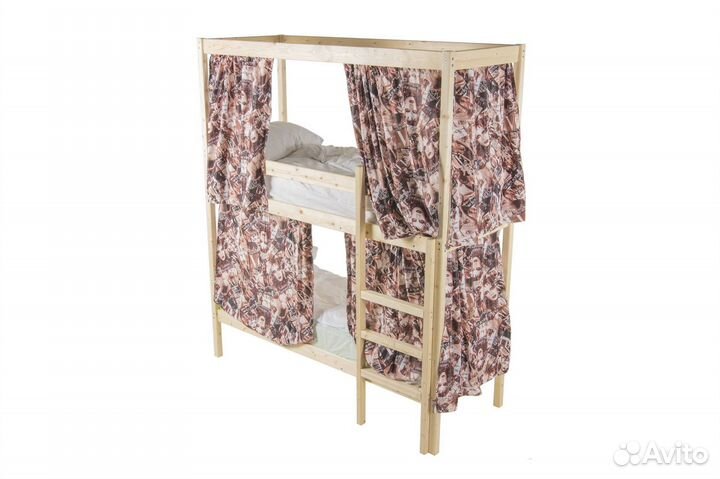 Двухъярусная кровать сосновая