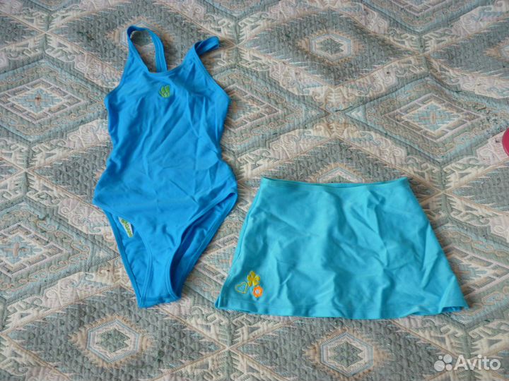 Купальник с юбкой на рост 122-128 см