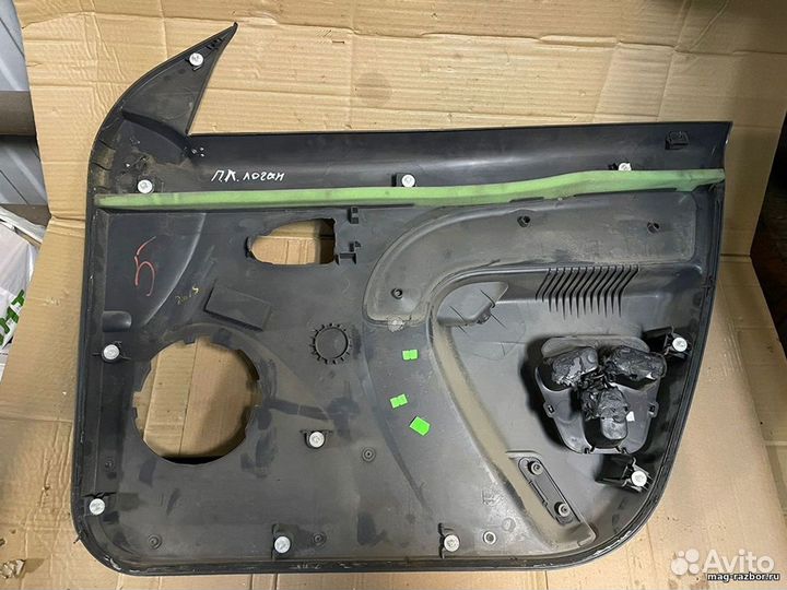 Обшивка двери передней Renault Logan I левой