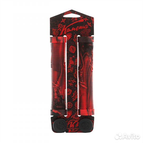 Грипсы для самоката Комета Альфа Черно-красные