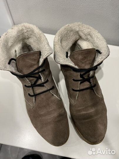 Ботинки натуральная замша 36