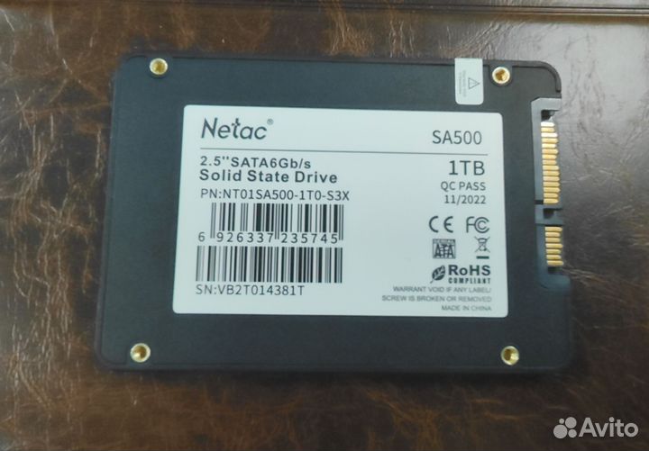 Внутренний жёсткий диск Netac SA500 1TB