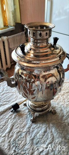 Самовар комбинированный на дровах и электричестве