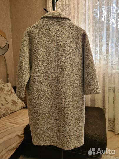 Пальто женское демисезонное 46 48 серое