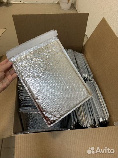 Конверты термо пакеты фальгированные пупырчатые