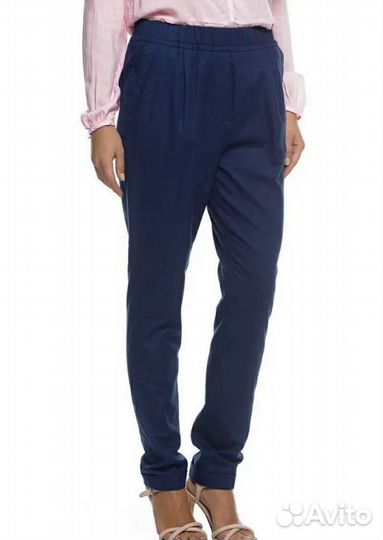 Женские синие брюки Oodji, р.50-52