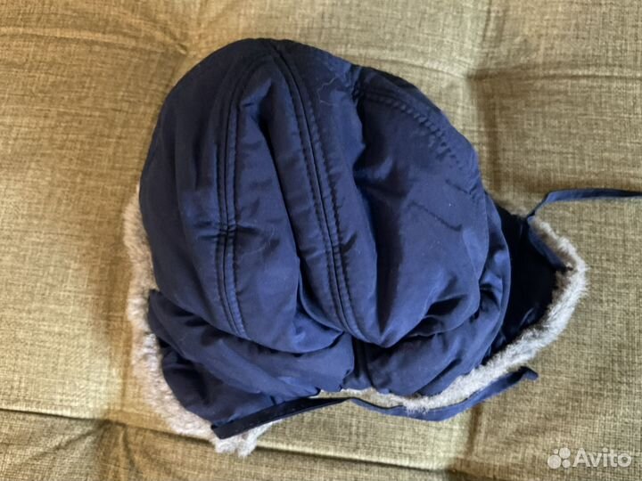 Шапка балоневая синяя 2-4 года