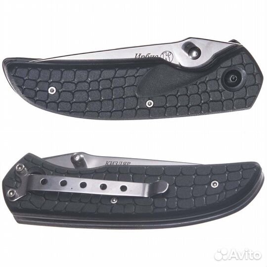 24687 Нож складной Ирбис, полированный, эластрон