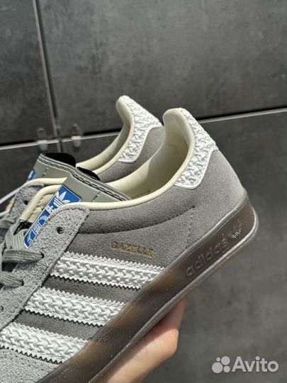 Adidas gazelle indoor gray white