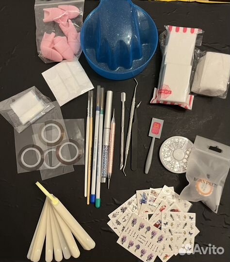 Uv лампа для ногтей + аксессуары