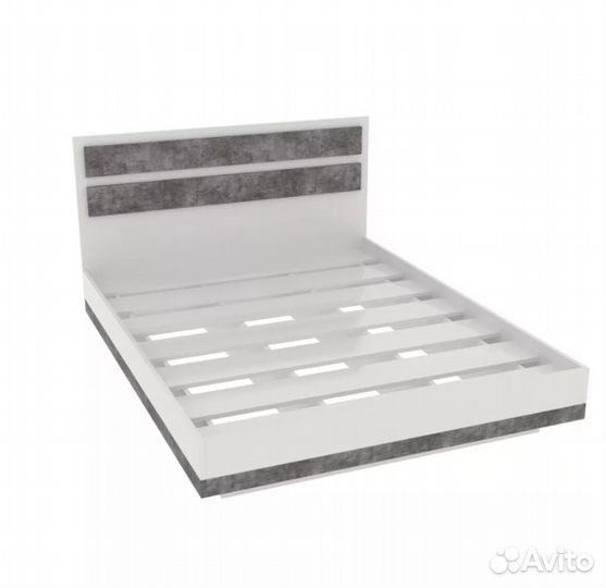 Кровать Rialto Парящая белый/камень 180х200