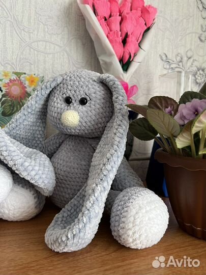 Заяц вязанный ручная работа