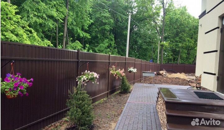 Забор из профлиста за 1 день быстро