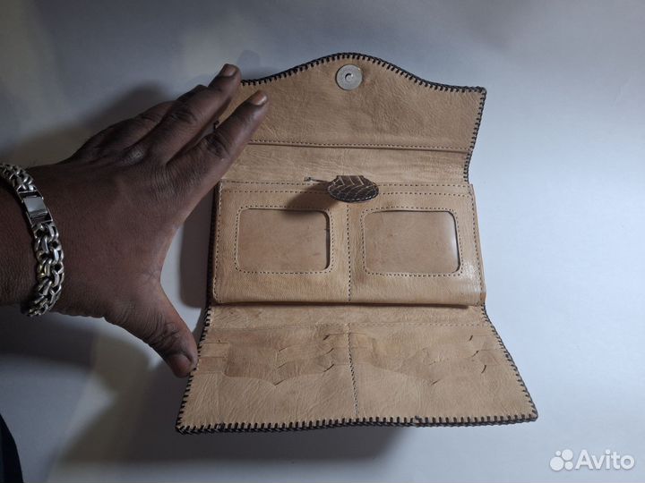 Кошелек женский натуральная кожа кобра