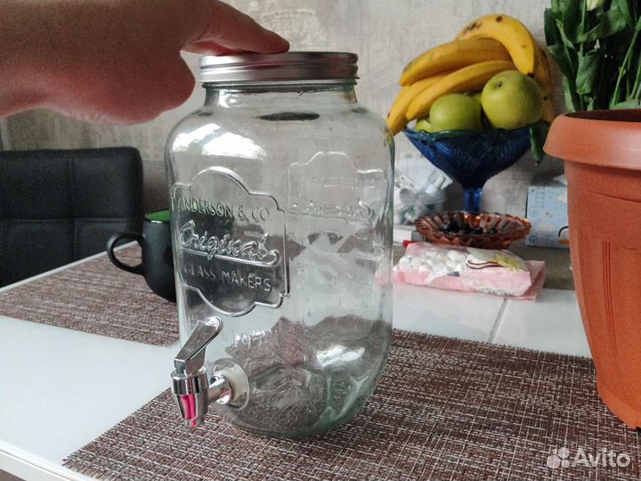 Лимонадница с краном кувшин банка 3 литра