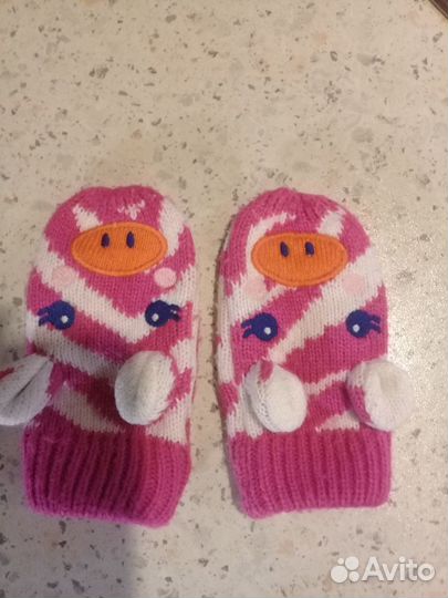 Gymboree шапка и варежки комплект