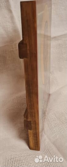 Рукописная икона Святой Николай Чудотворец 27х31