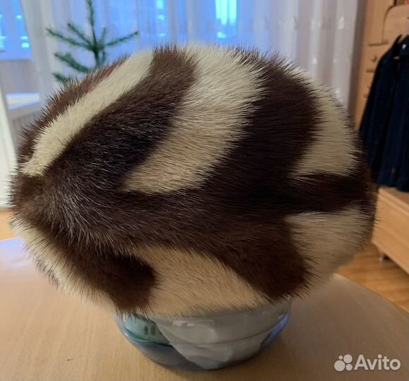 Женский норковый берет