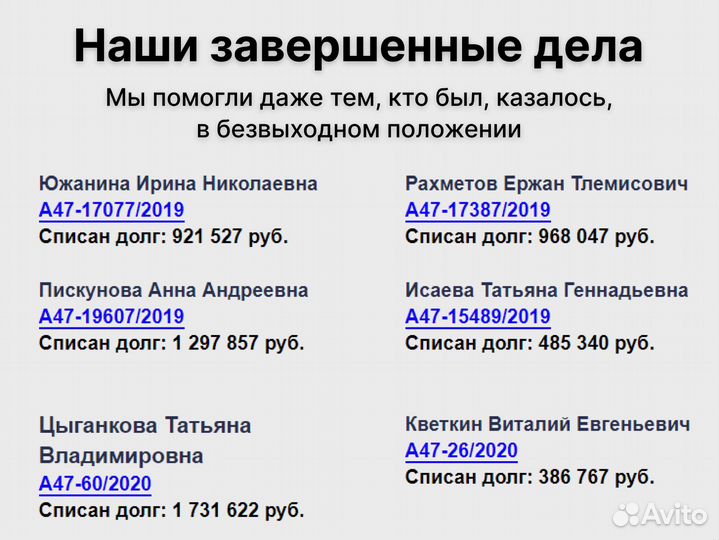 Банкротство физических лиц за 3 дня